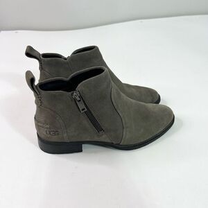UGG Australia Boot Womens 7 Gray Aureo II Waterproof Ankle Booties
